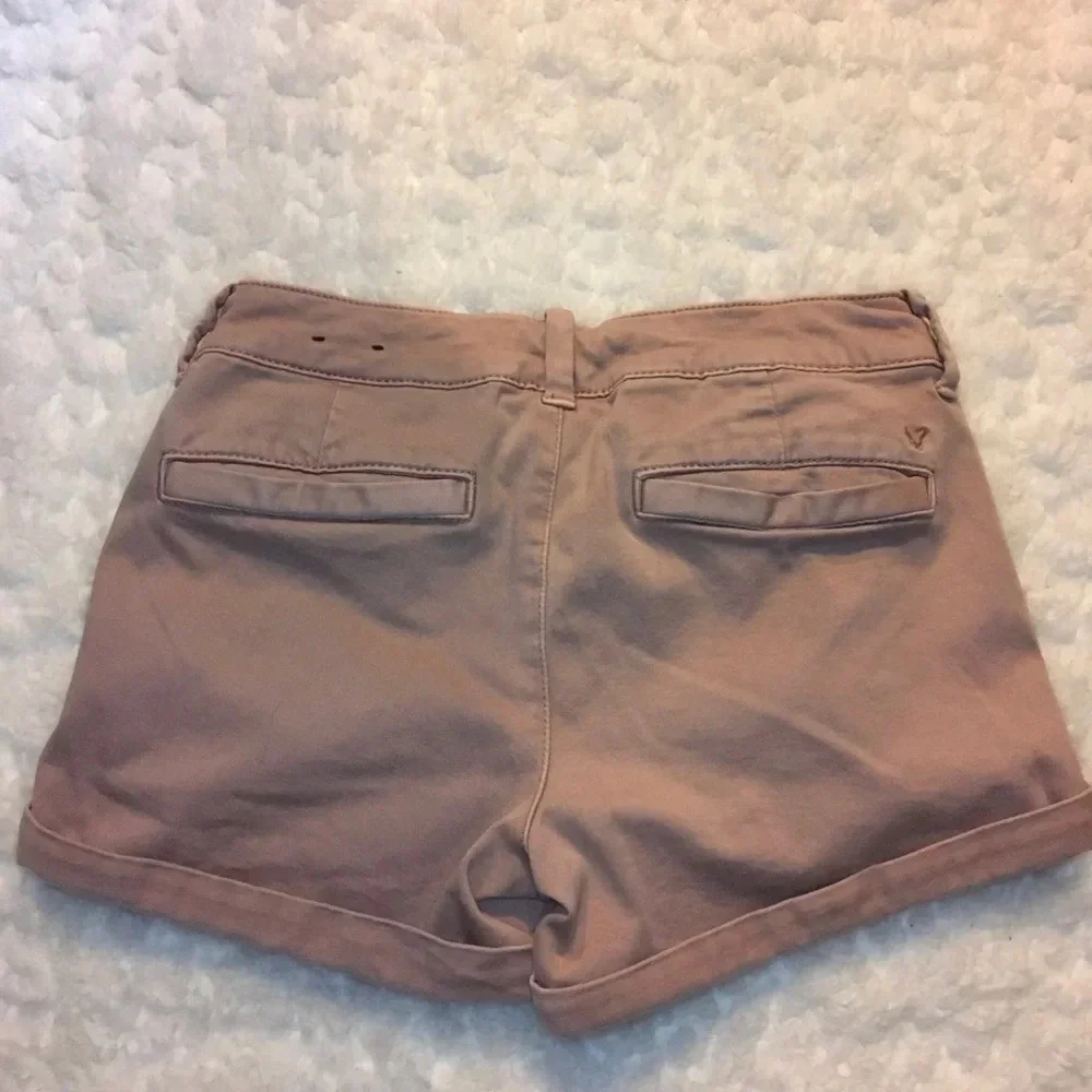 American Eagle Outfitters MIDI Twill Shorts Dusty Rose Women’s Size 4 v6x